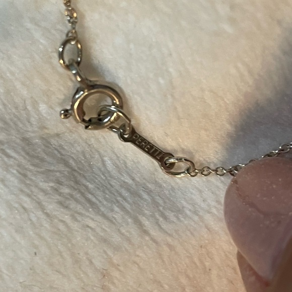 Tiffany & Co. 925 Silver Teardrop Cross Necklace 🩶 - Picture 5 of 6